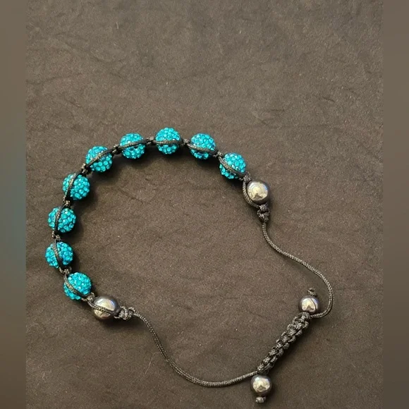 Expandable Turquoise Shambala Bracelet - Picture 2 of 4